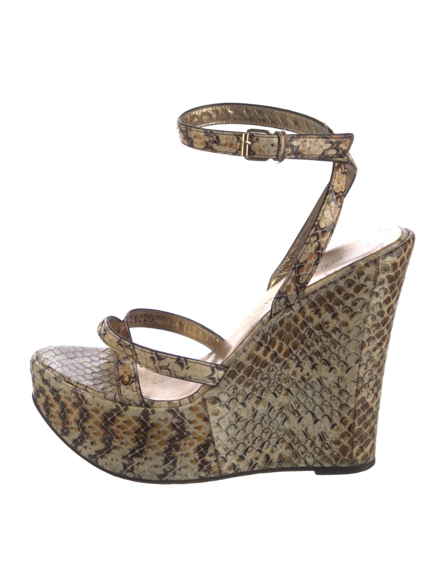 Dolce & Gabbana Snakeskin Animal Print Espadrilles
