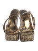 Dolce & Gabbana Snakeskin Animal Print Espadrilles