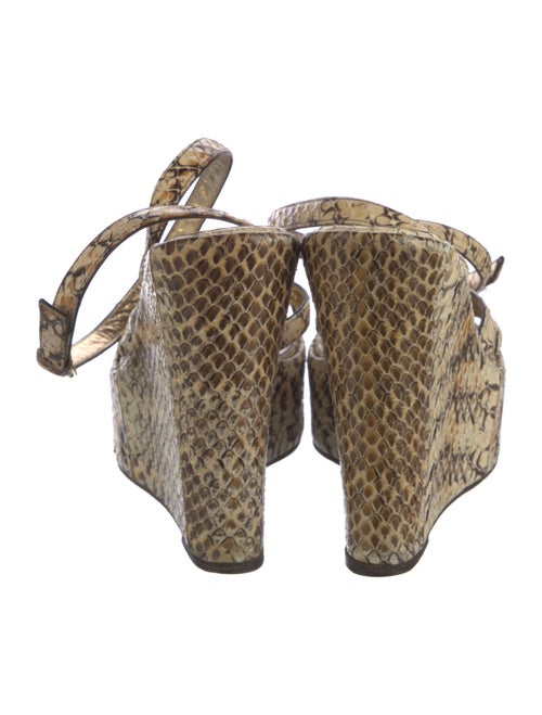 Dolce & Gabbana Snakeskin Animal Print Espadrilles