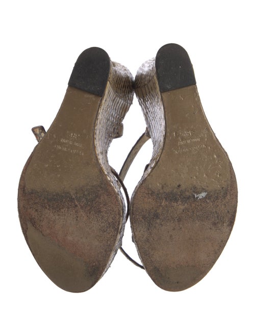 Dolce & Gabbana Snakeskin Animal Print Espadrilles