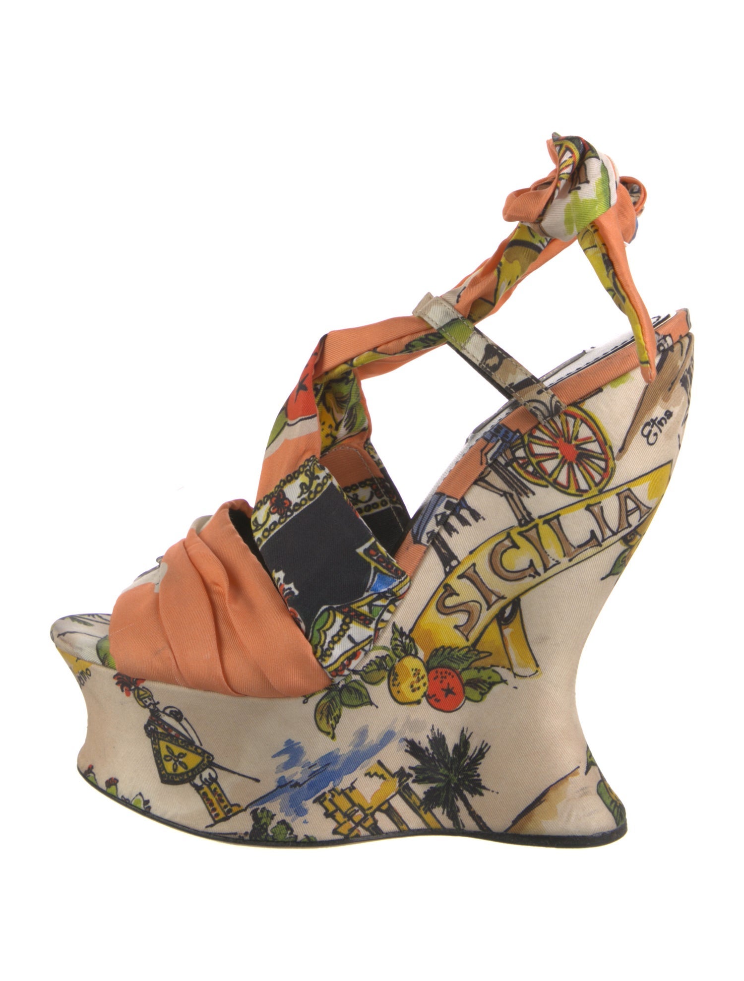 Dolce & Gabbana Nylon Printed Sandals