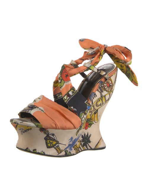 Dolce & Gabbana Nylon Printed Sandals