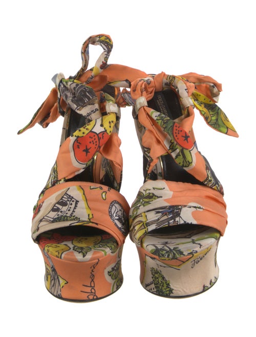Dolce & Gabbana Nylon Printed Sandals