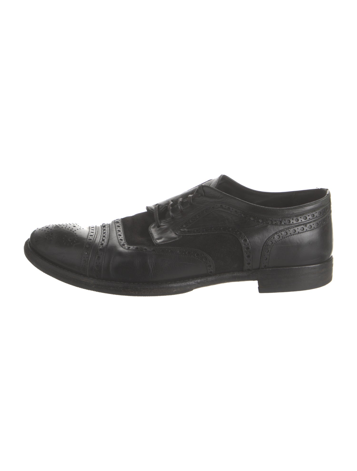 Dolce & Gabbana Leather Lasercut Accents Brogues