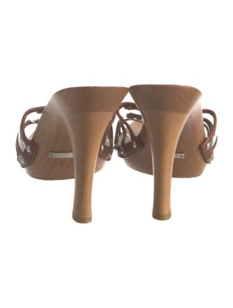 Dolce & Gabbana Leather Studded Accents Slides