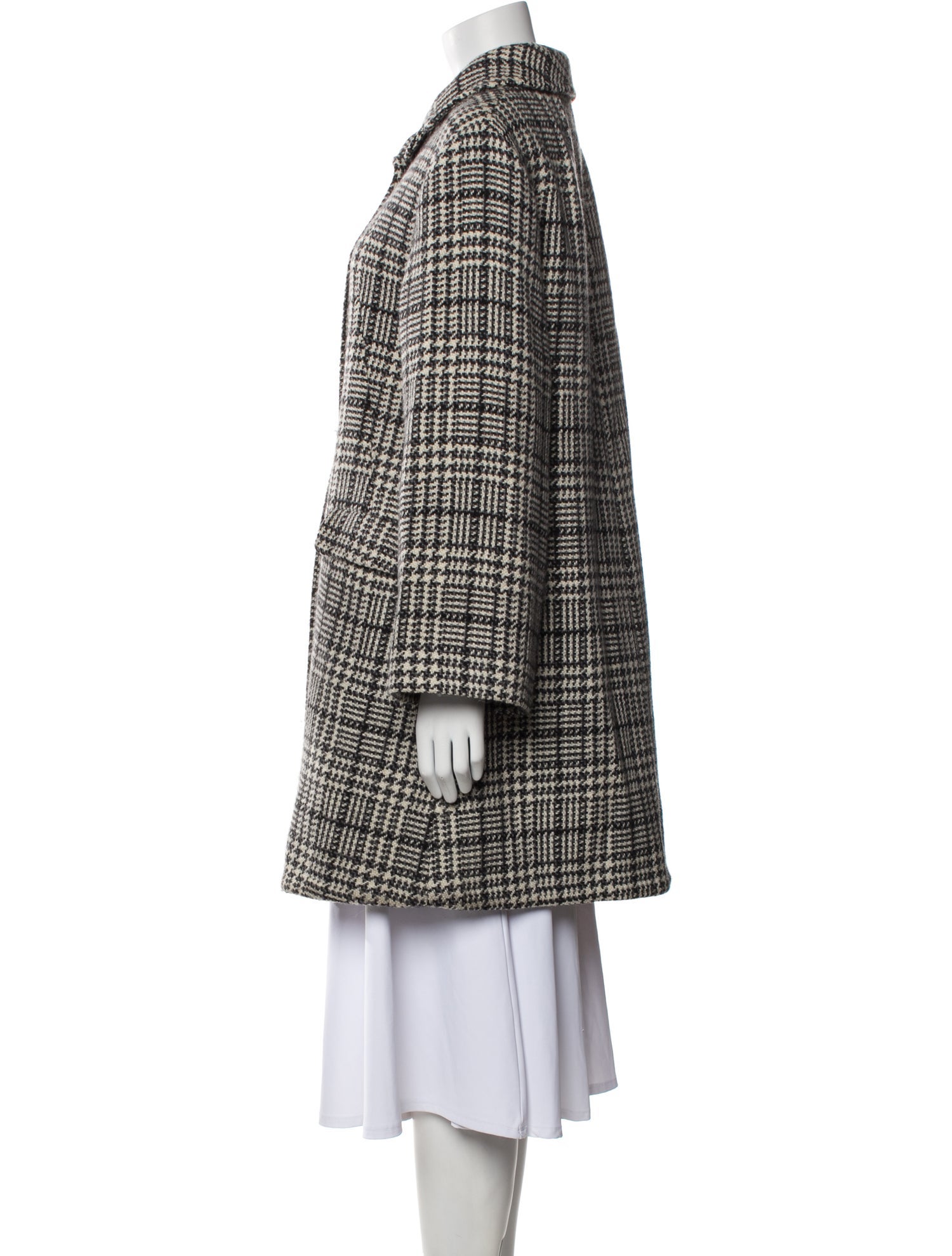 Dolce & Gabbana Virgin Wool Houndstooth Print Jacket