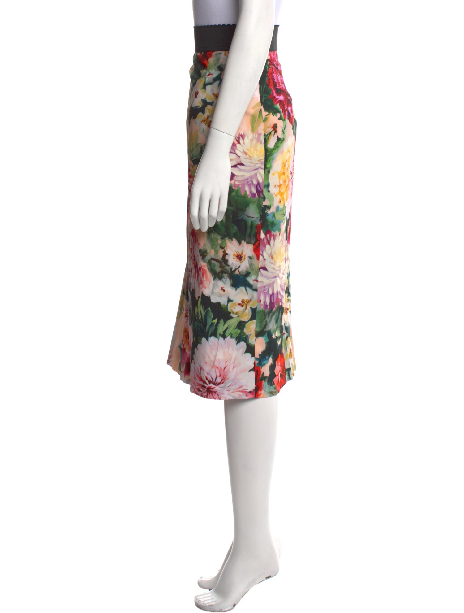 Dolce & Gabbana Floral Print Knee-Length Skirt