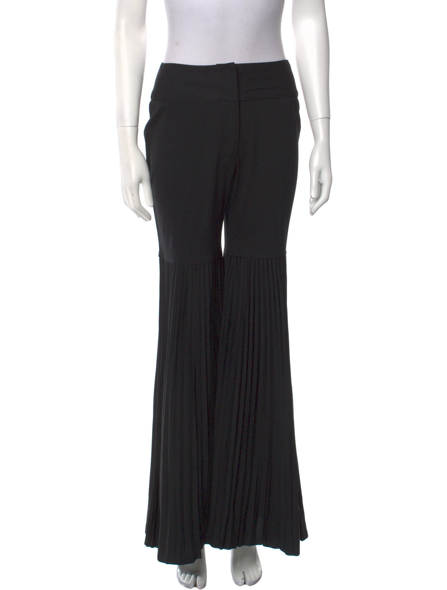 Dolce & Gabbana Virgin Wool Wide Leg Pants