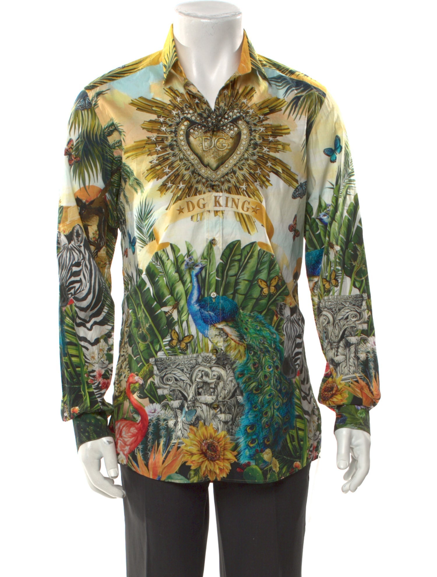 Dolce & Gabbana Printed Long Sleeve Shirt