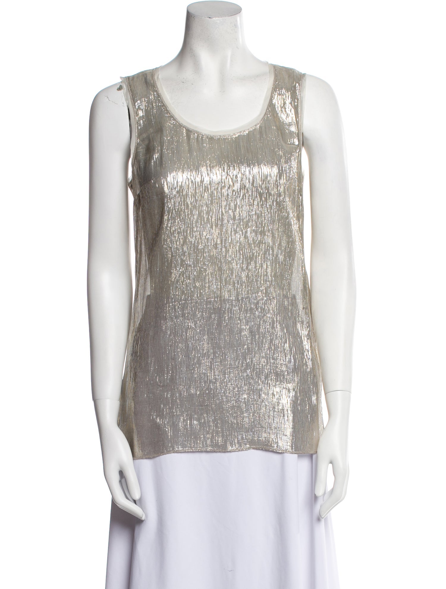 Dolce & Gabbana Scoop Neck Sleeveless Top