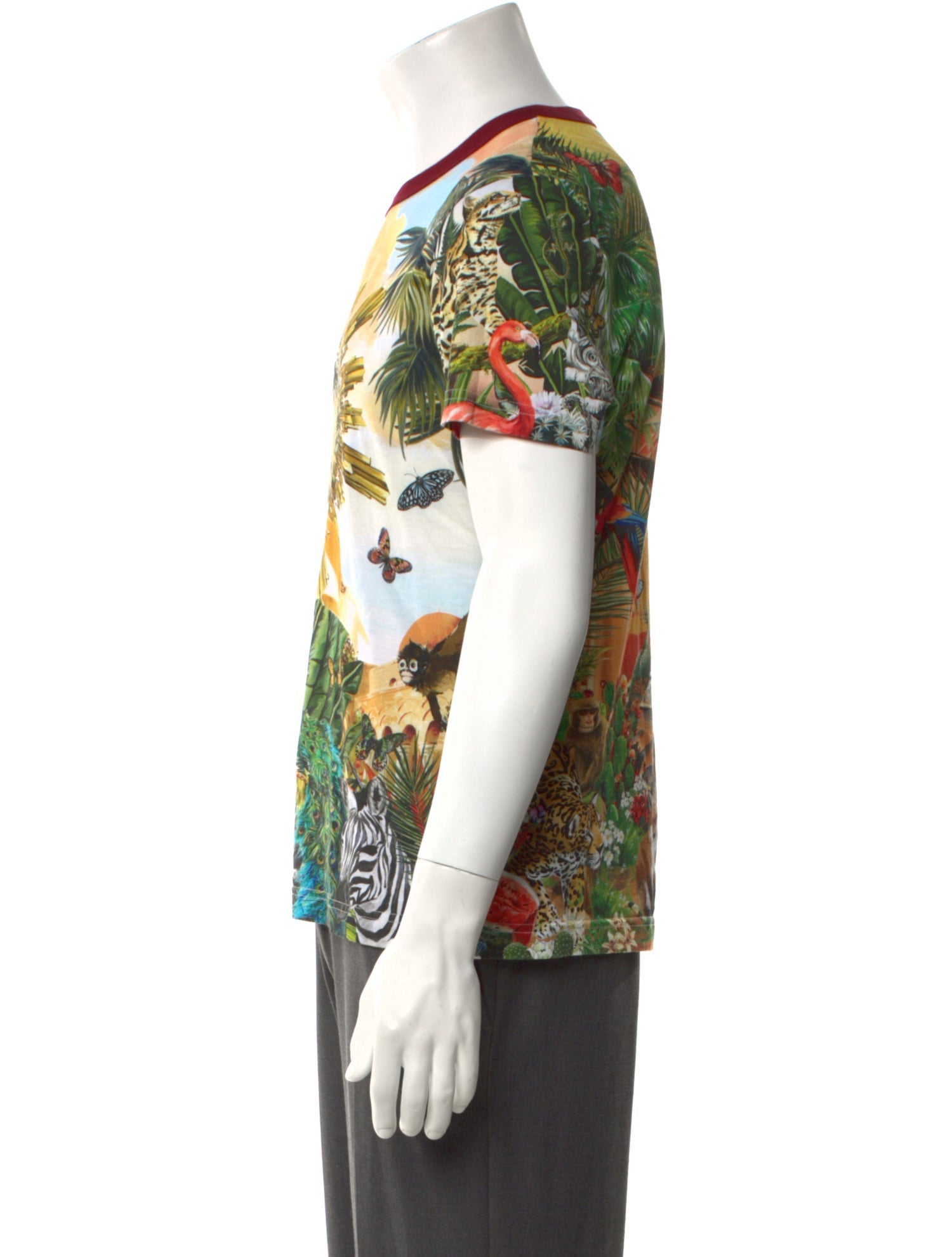 Dolce & Gabbana Sacred Heart Print Crew Neck T-Shirt