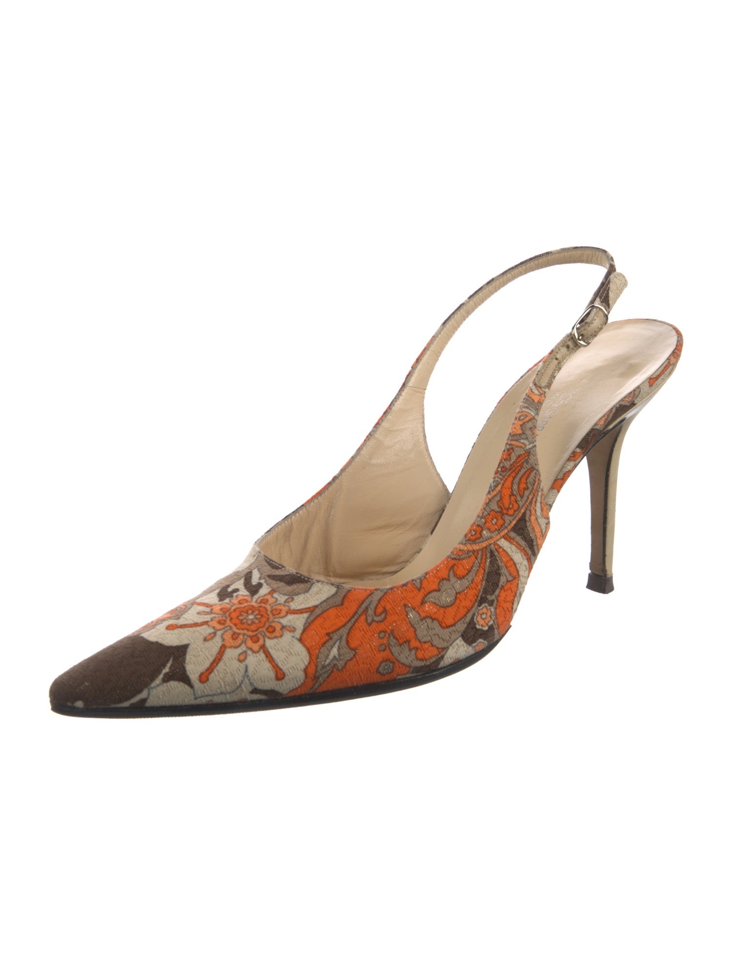 Dolce & Gabbana Printed Slingback Pumps
