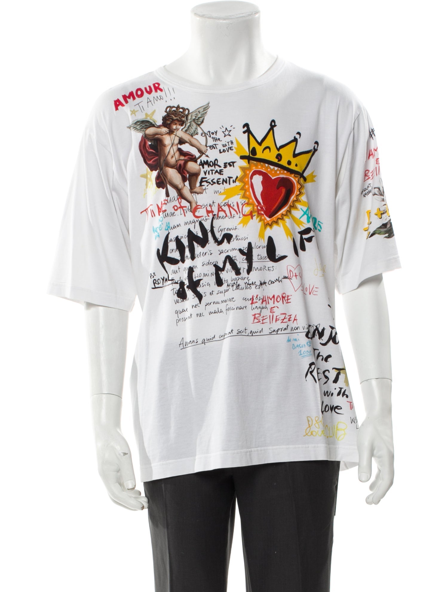 Dolce & Gabbana Graphic Print Crew Neck T-Shirt