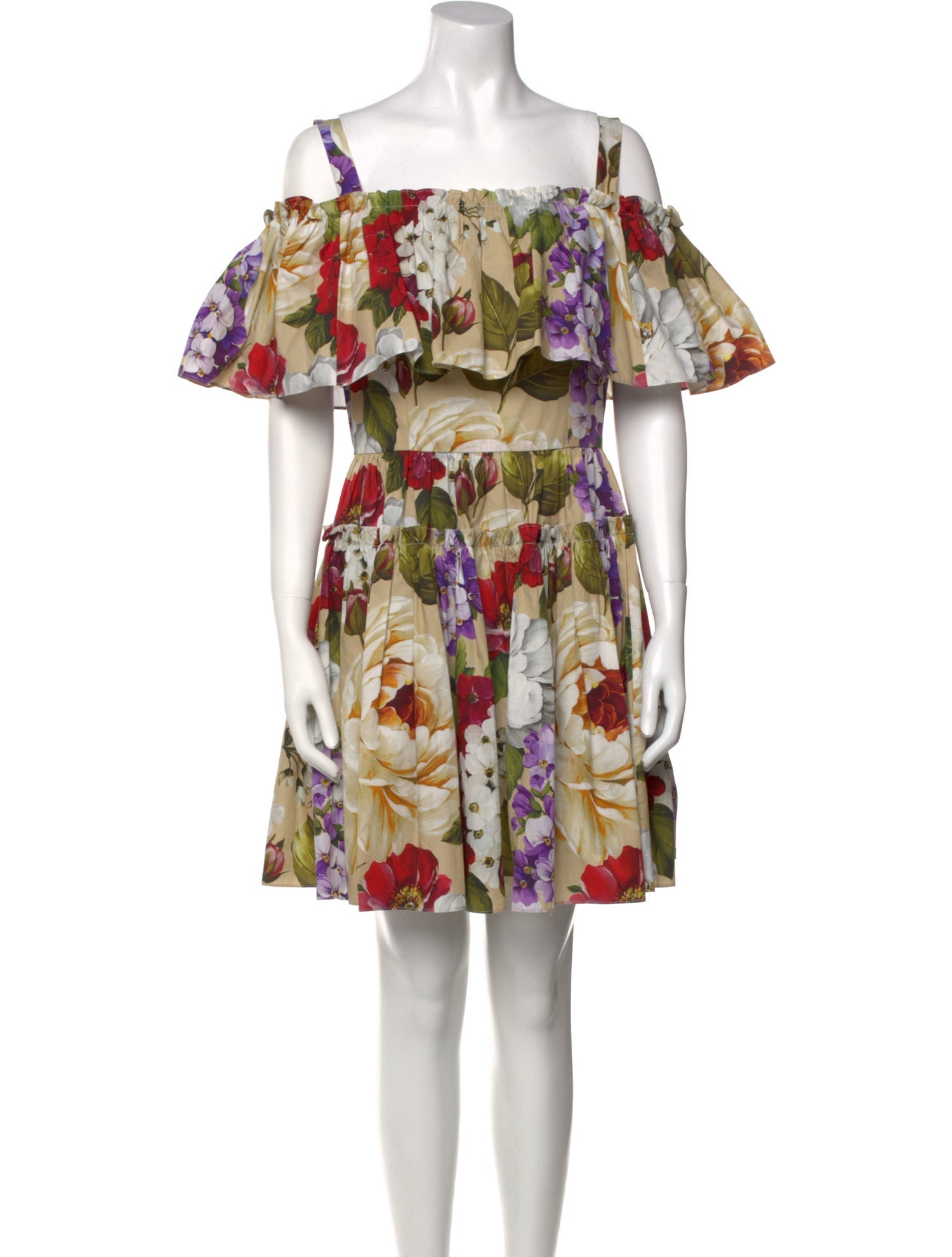 Dolce & Gabbana Floral Print Mini Dress