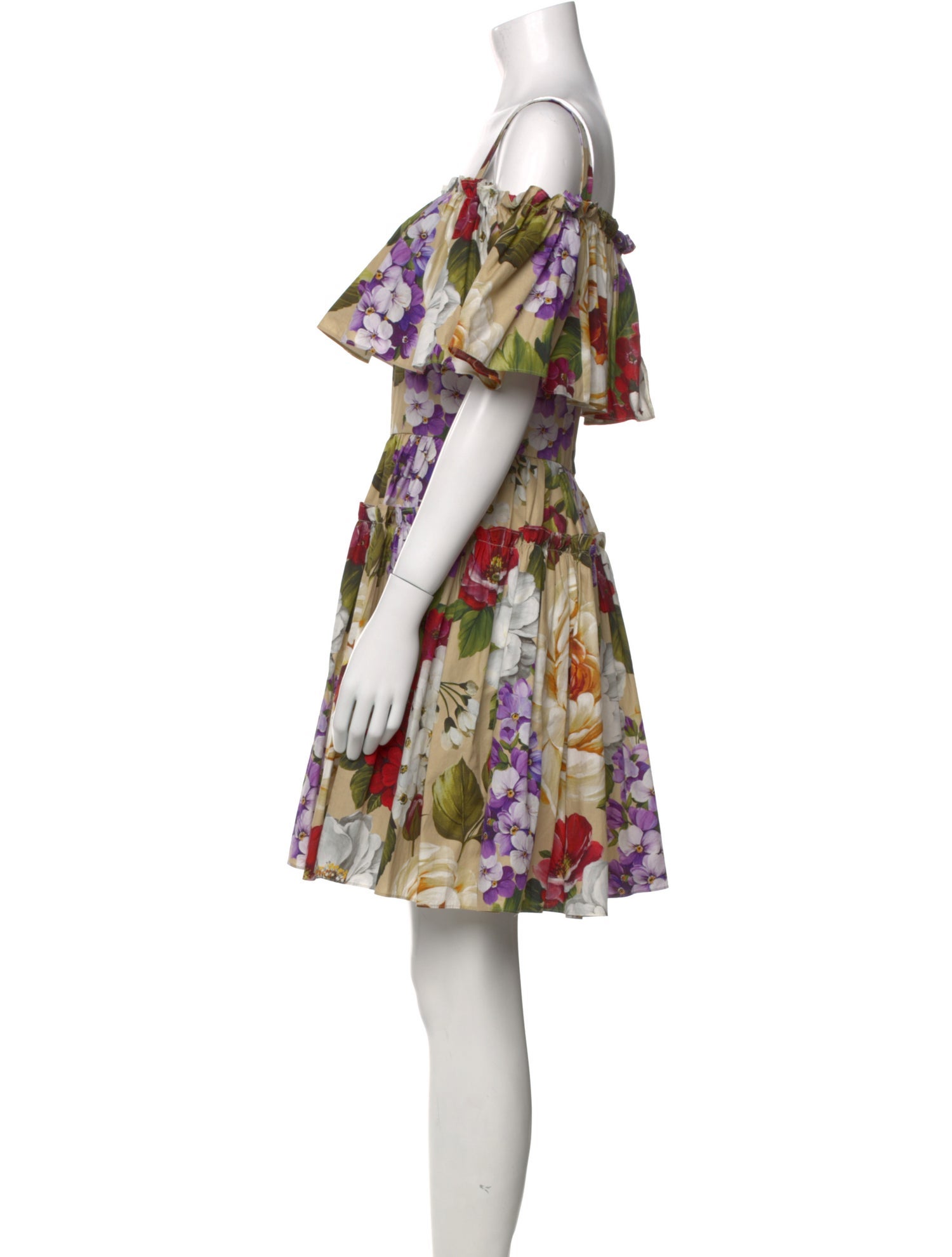 Dolce & Gabbana Floral Print Mini Dress