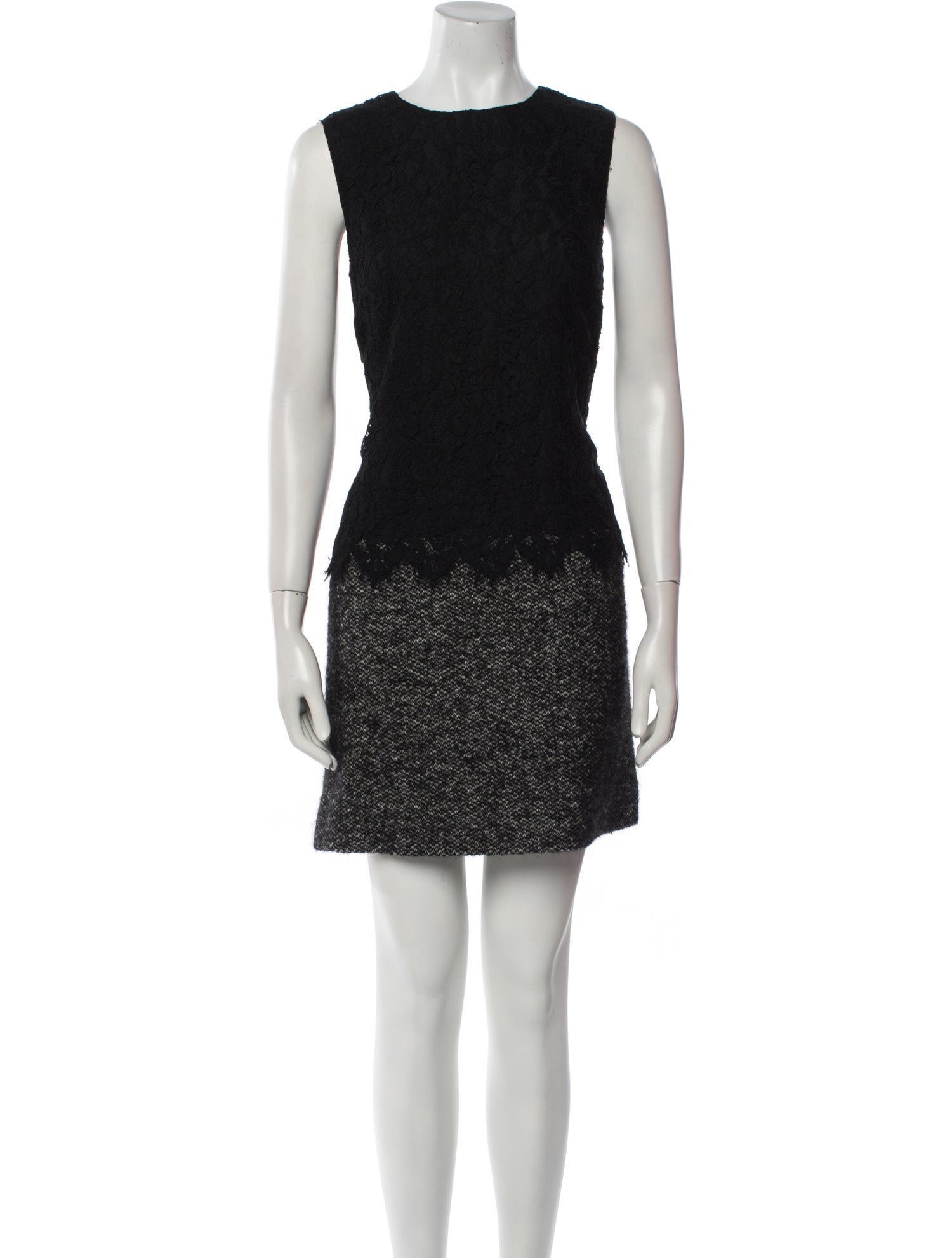 Dolce & Gabbana Crew Neck Mini Dress