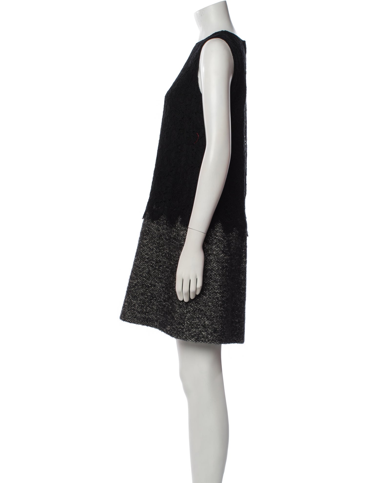 Dolce & Gabbana Crew Neck Mini Dress