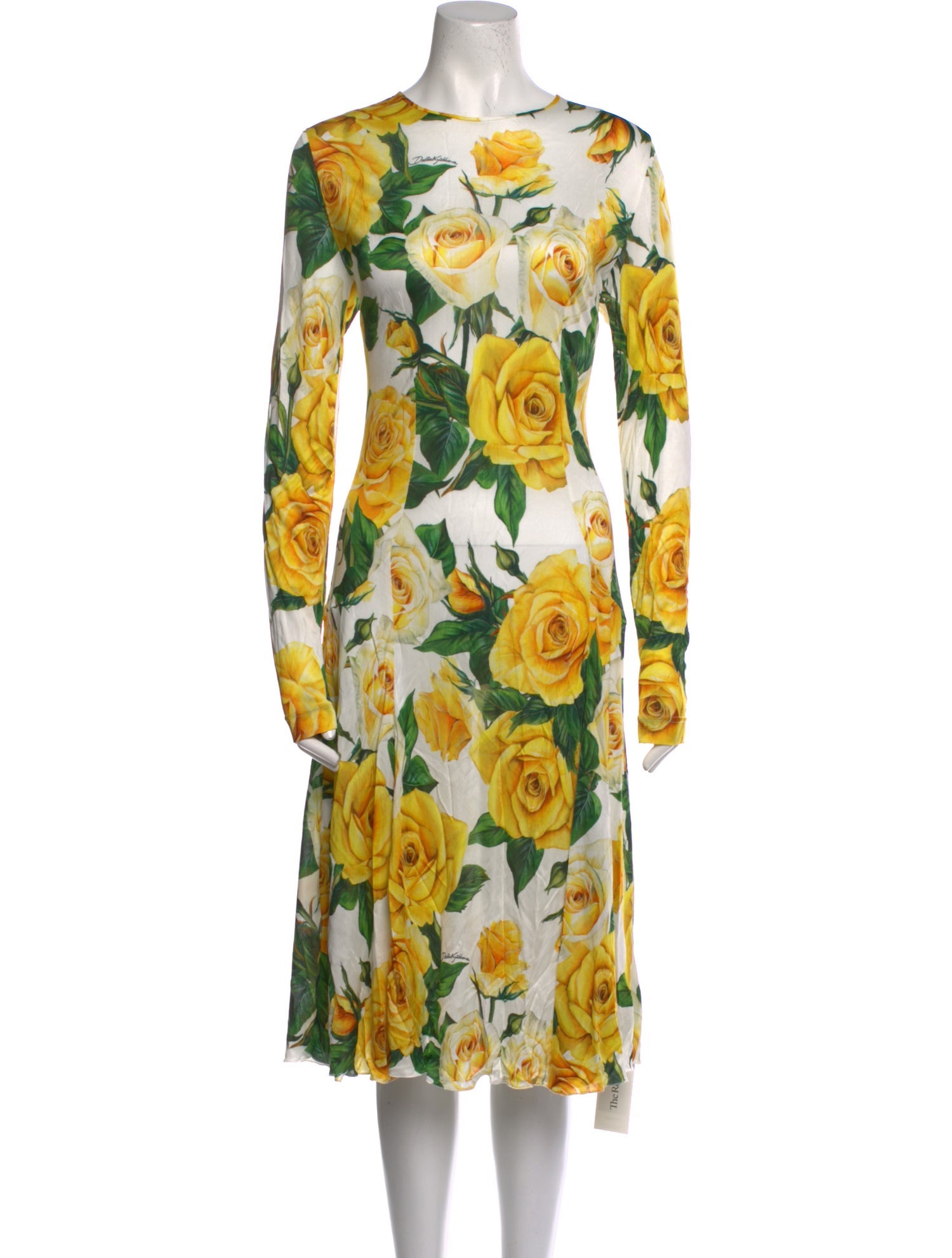Dolce & Gabbana Silk Midi Length Dress