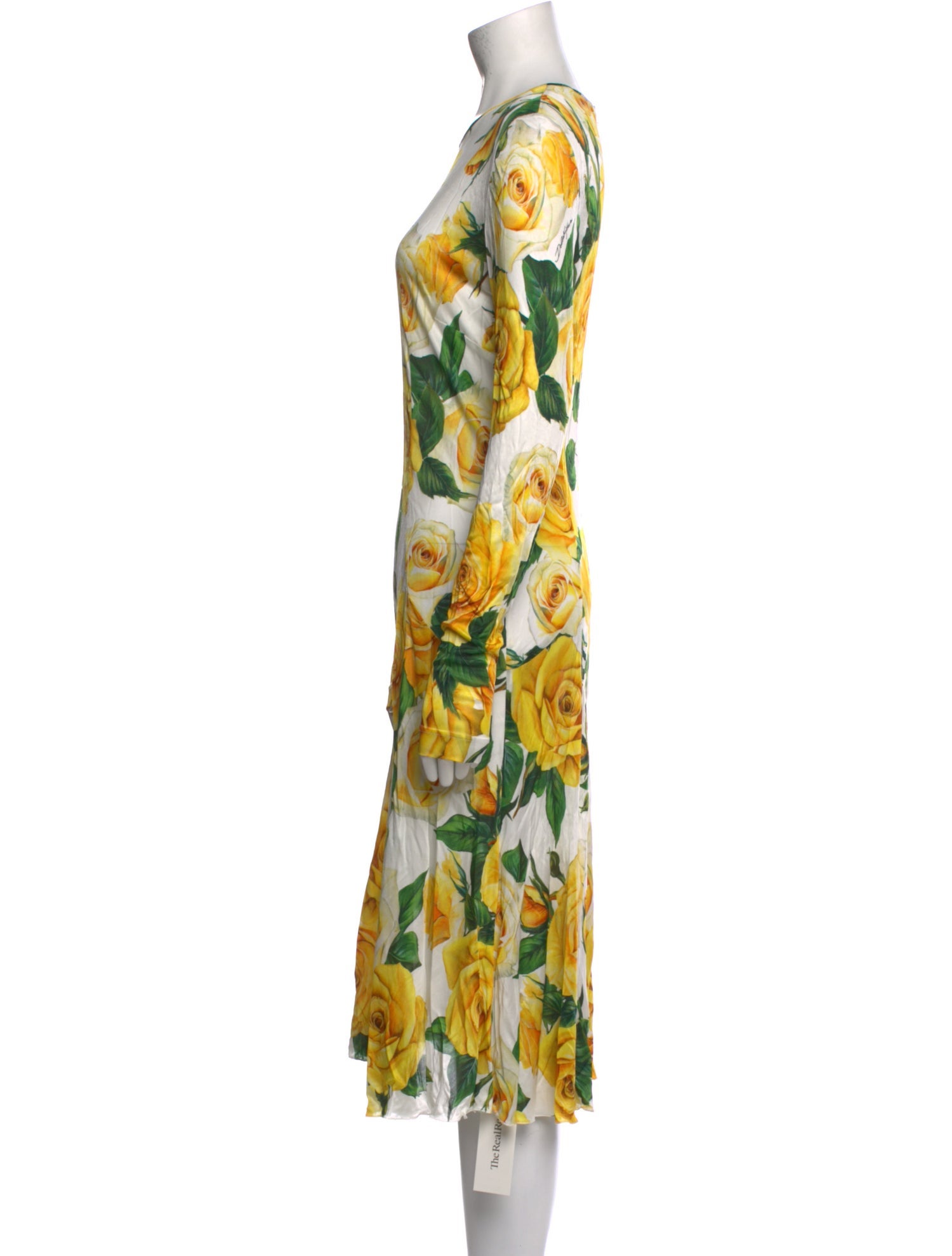 Dolce & Gabbana Silk Midi Length Dress