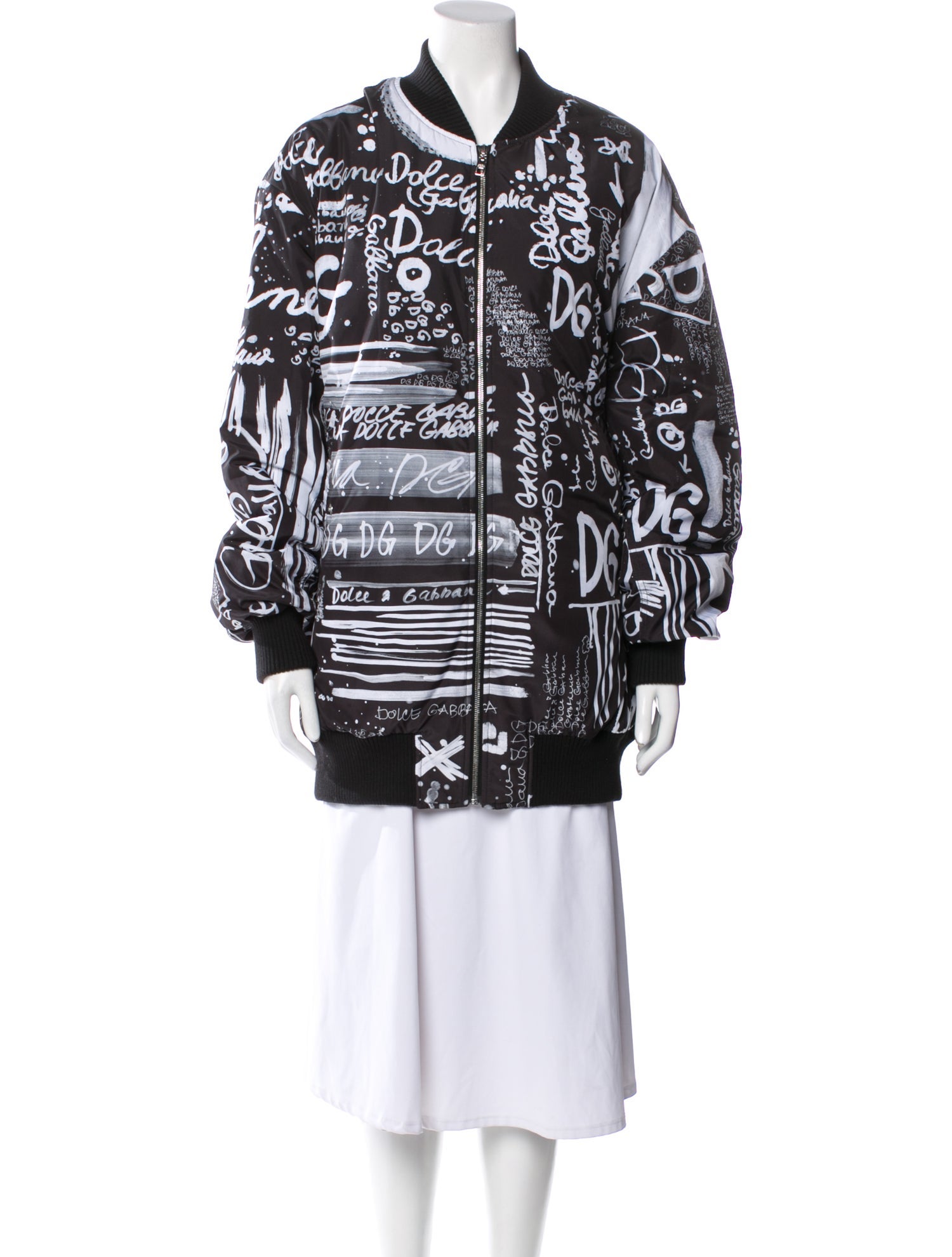 Dolce & Gabbana Printed Bomber Jacket