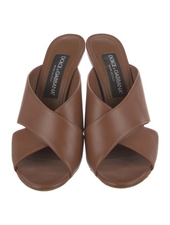 Dolce & Gabbana Leather Slides