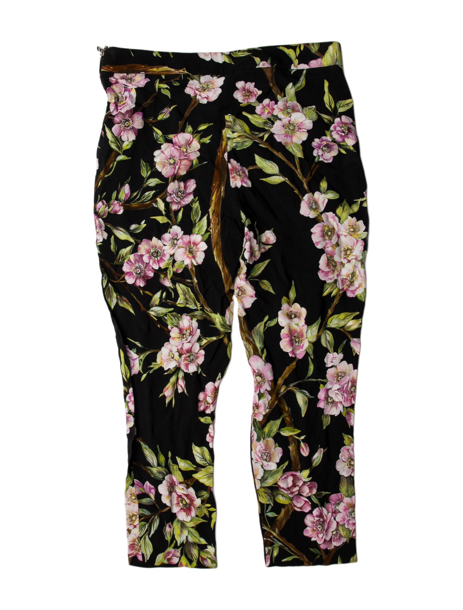 Dolce & Gabbana Floral Print Straight Leg Pants
