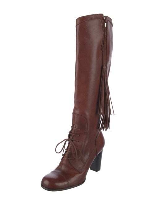 Dolce & Gabbana Leather Lace-Up Boots