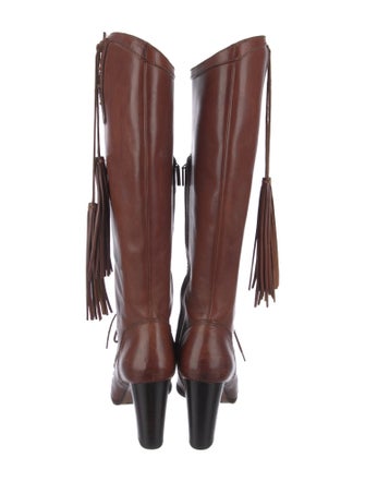 Dolce & Gabbana Leather Lace-Up Boots