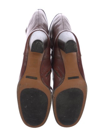 Dolce & Gabbana Leather Lace-Up Boots