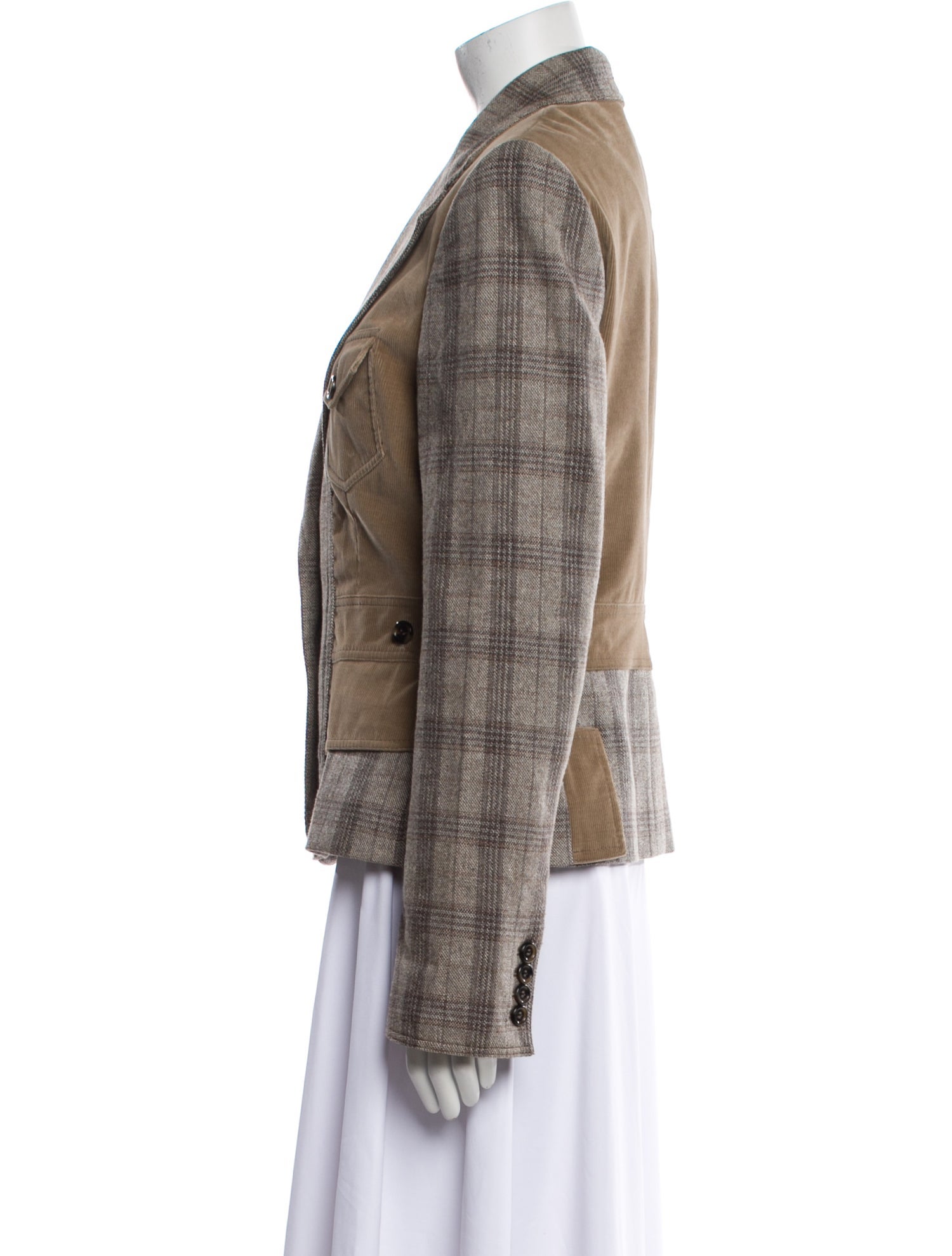 Dolce & Gabbana Plaid Print Blazer
