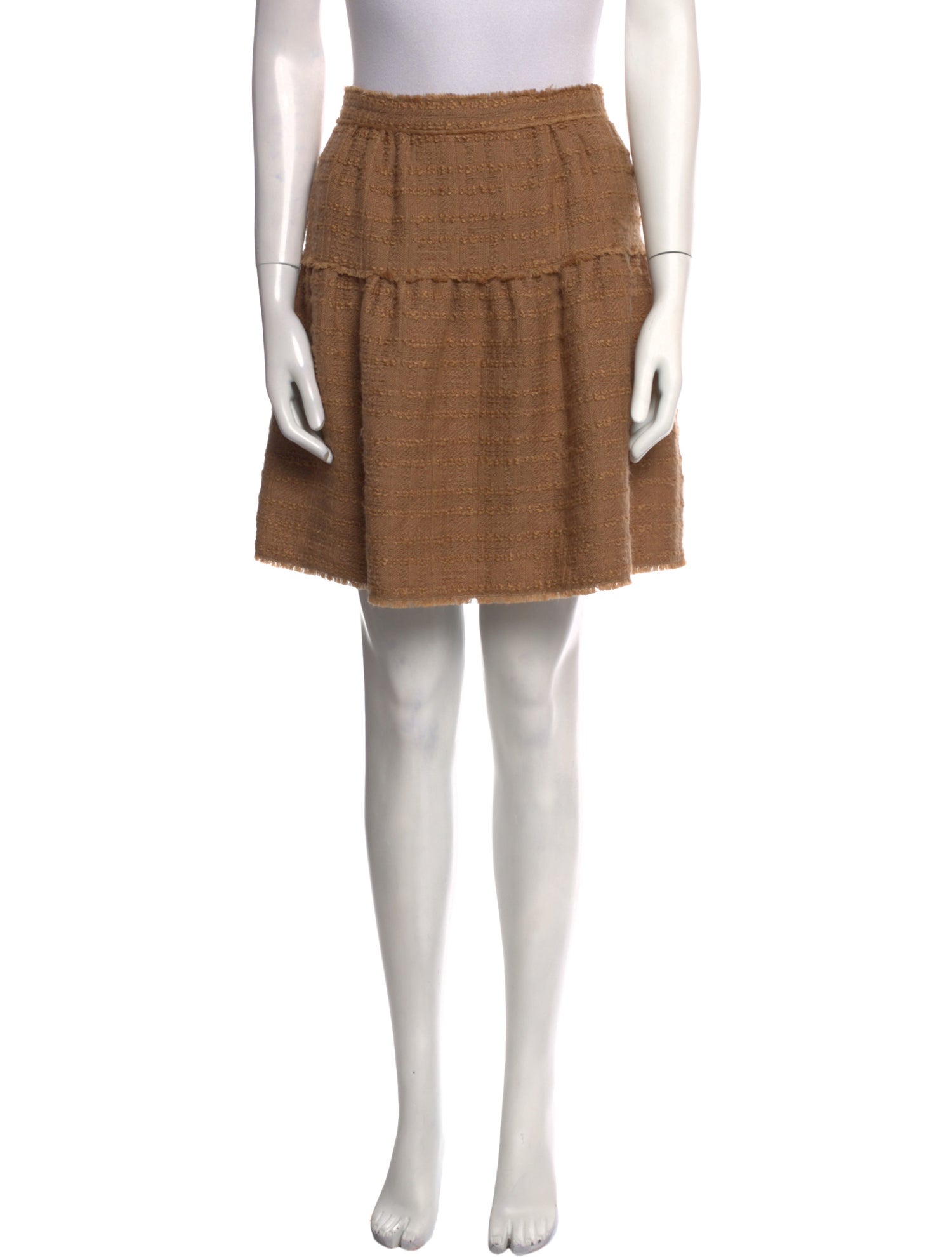 Dolce & Gabbana Raw-Edge Trim Mini Skirt