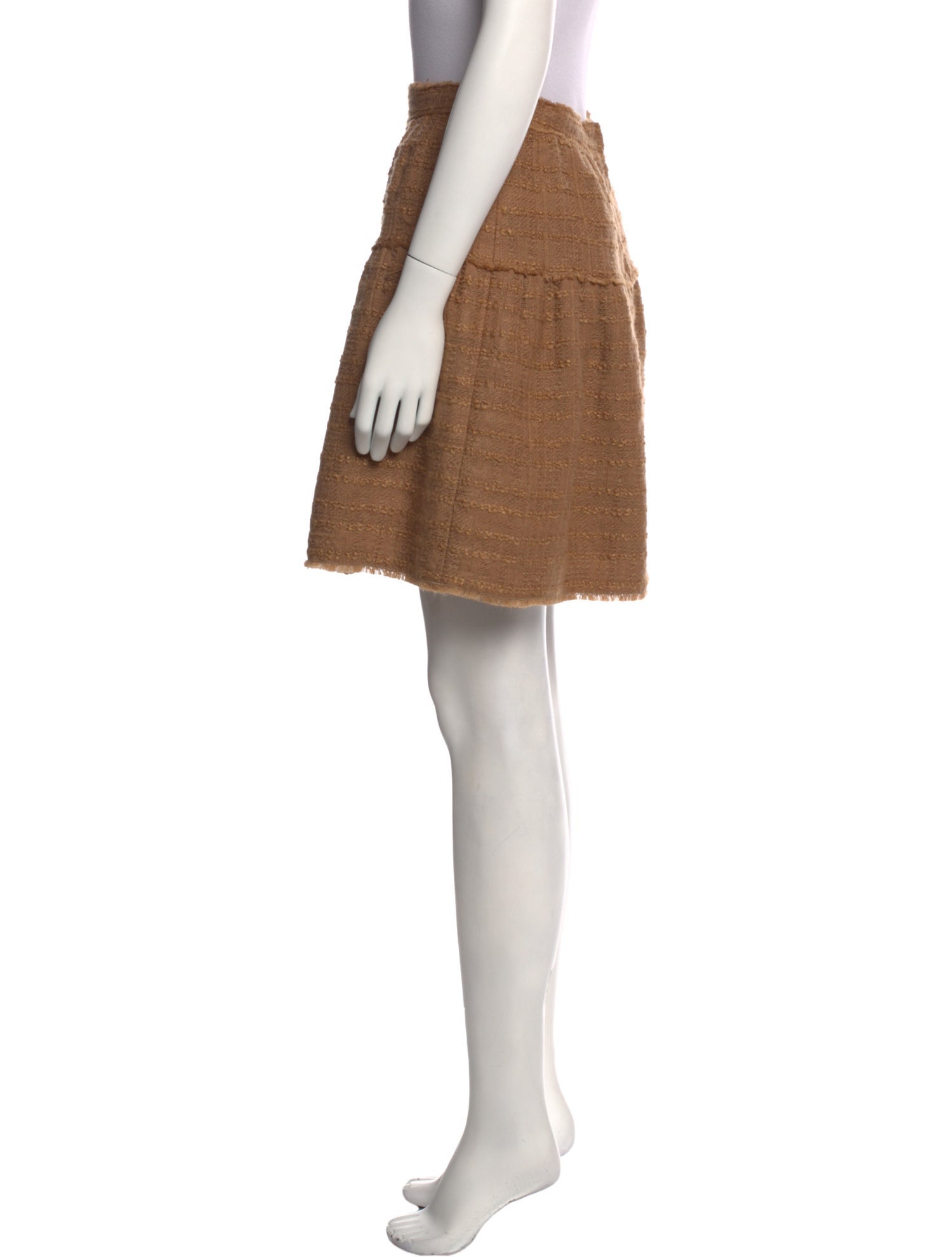 Dolce & Gabbana Raw-Edge Trim Mini Skirt