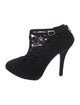 Dolce & Gabbana Suede Lace Pattern Pumps