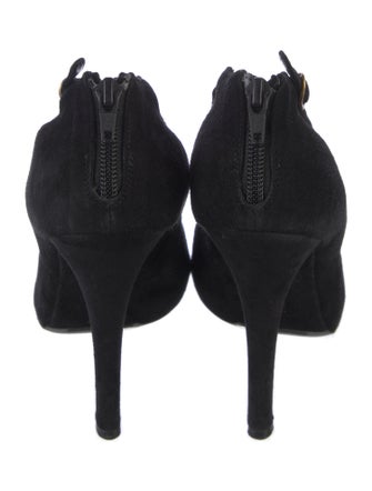 Dolce & Gabbana Suede Lace Pattern Pumps