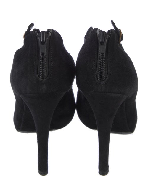 Dolce & Gabbana Suede Lace Pattern Pumps