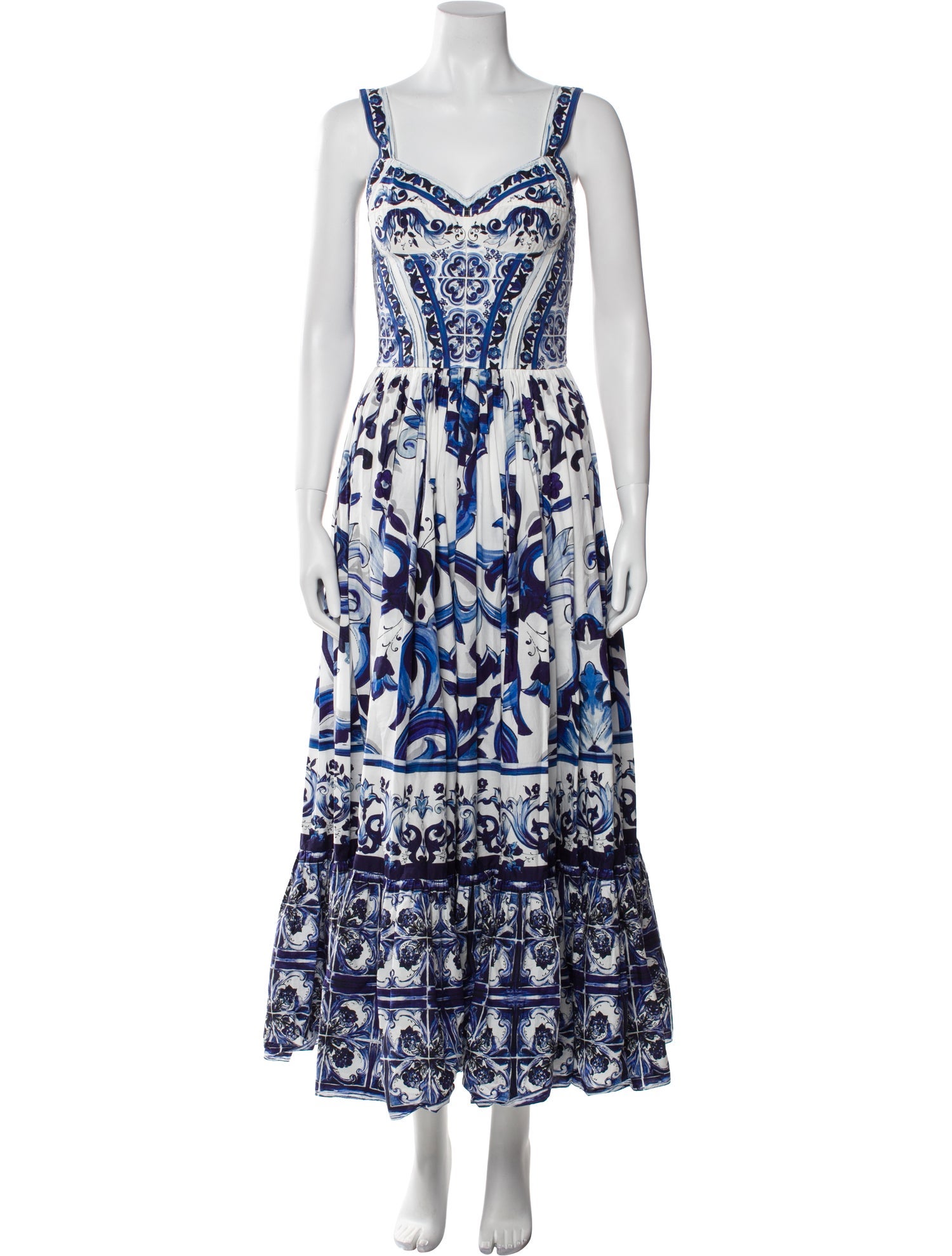 Dolce & Gabbana Printed Long Dress