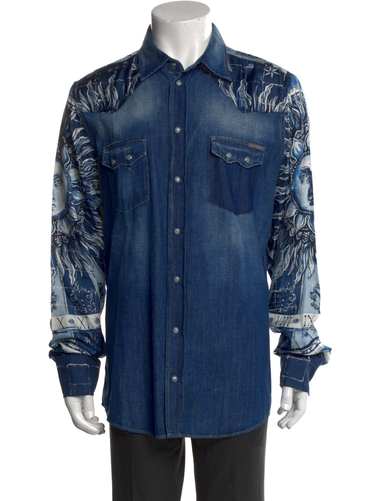 Dolce & Gabbana Long Sleeve Denim Shirt