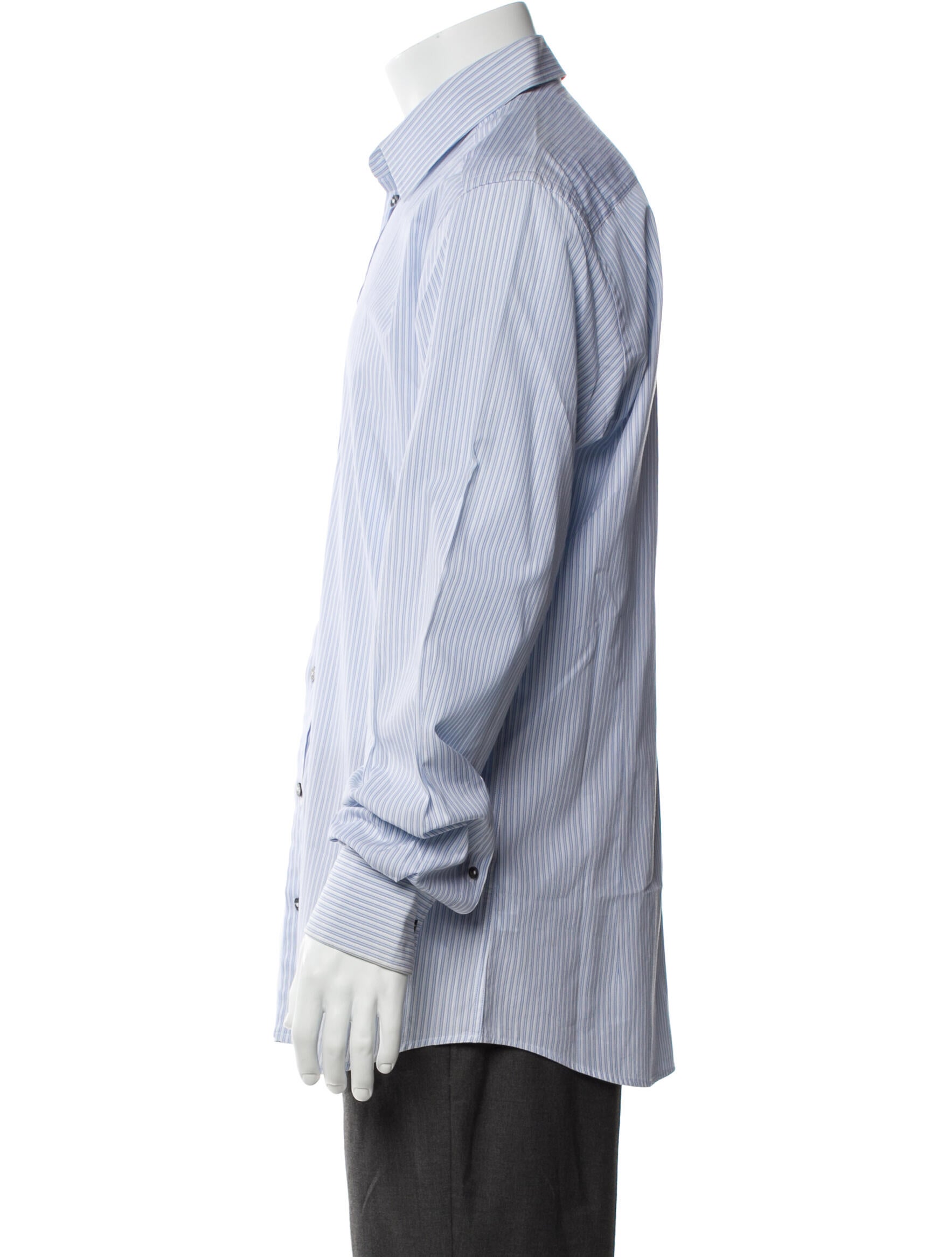 Dolce & Gabbana Striped Long Sleeve Dress Shirt