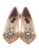 Dolce & Gabbana Mesh Floral Print Pumps