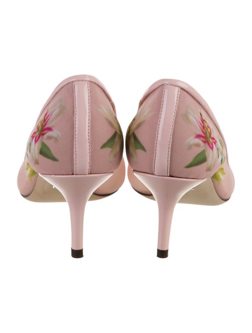 Dolce & Gabbana Mesh Floral Print Pumps