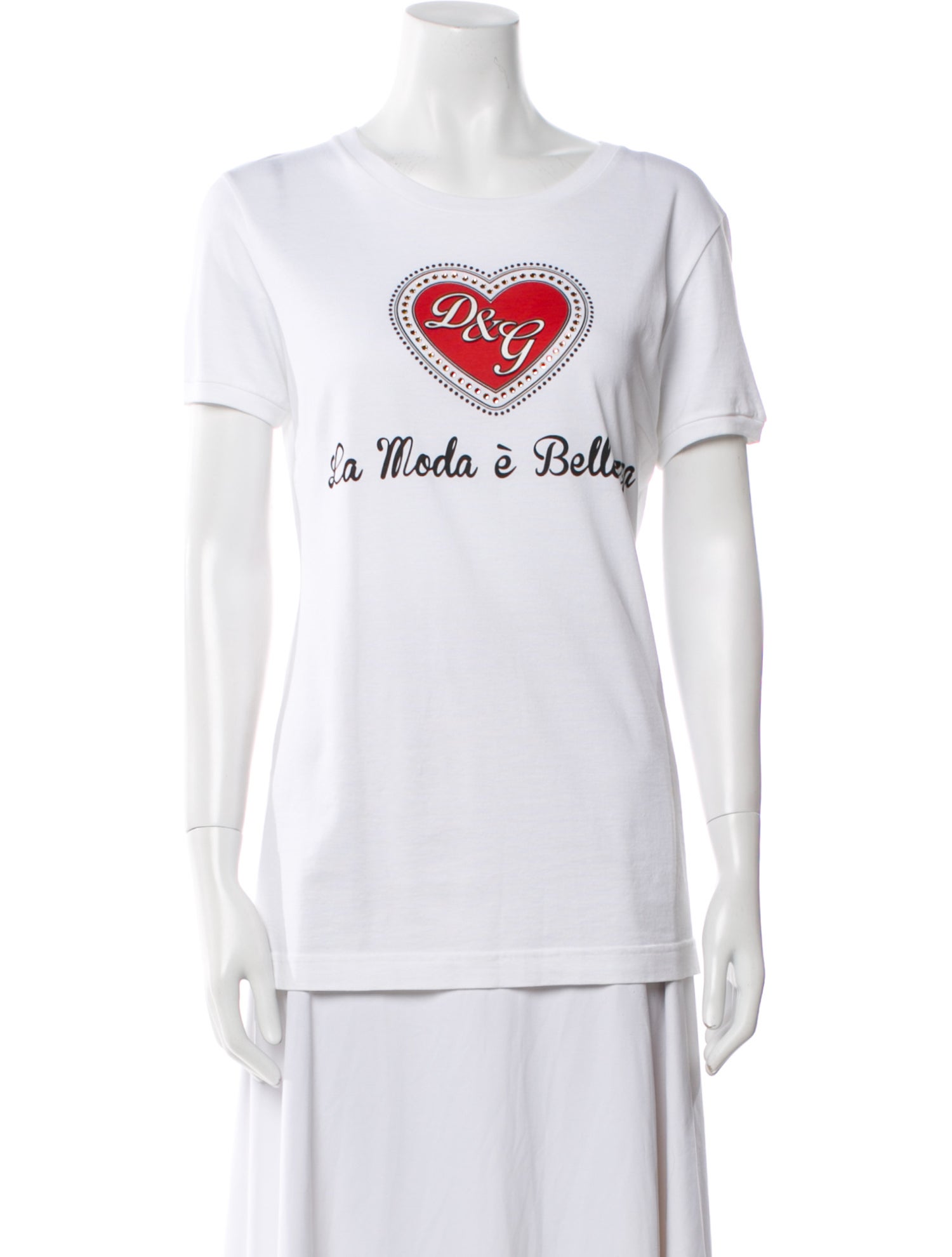 Dolce & Gabbana Graphic Print Crew Neck T-Shirt