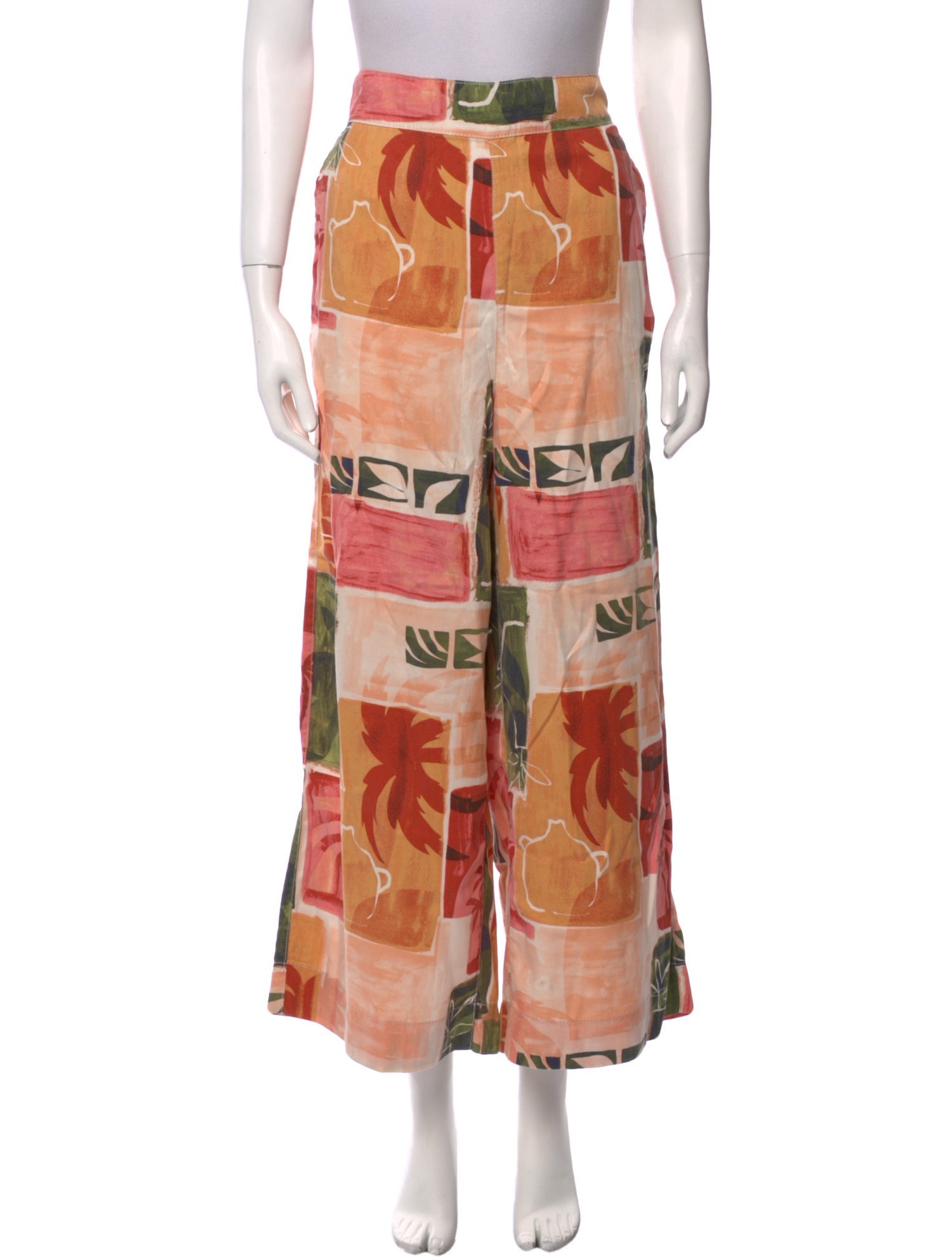 Dolce & Gabbana Printed Wide Leg Pants