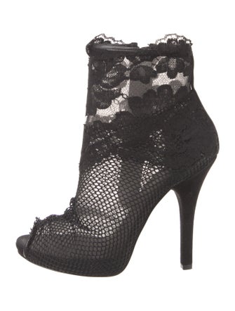 Dolce & Gabbana Lace Lace Pattern Boots