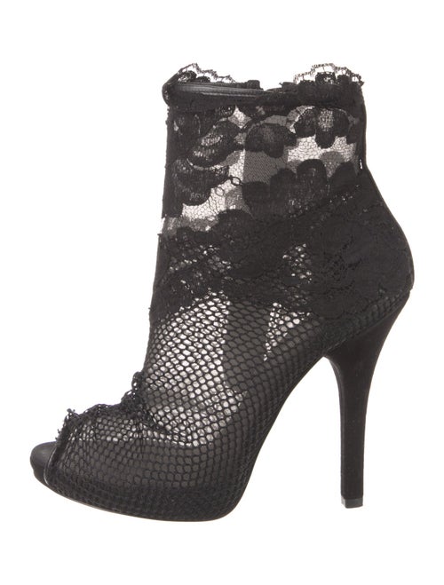 Dolce & Gabbana Lace Lace Pattern Boots
