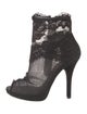Dolce & Gabbana Lace Lace Pattern Boots
