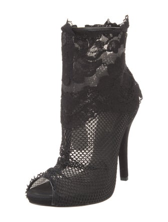 Dolce & Gabbana Lace Lace Pattern Boots
