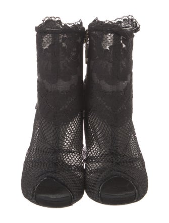 Dolce & Gabbana Lace Lace Pattern Boots