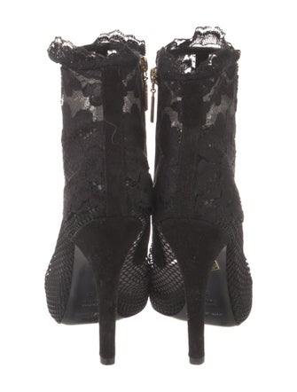 Dolce & Gabbana Lace Lace Pattern Boots