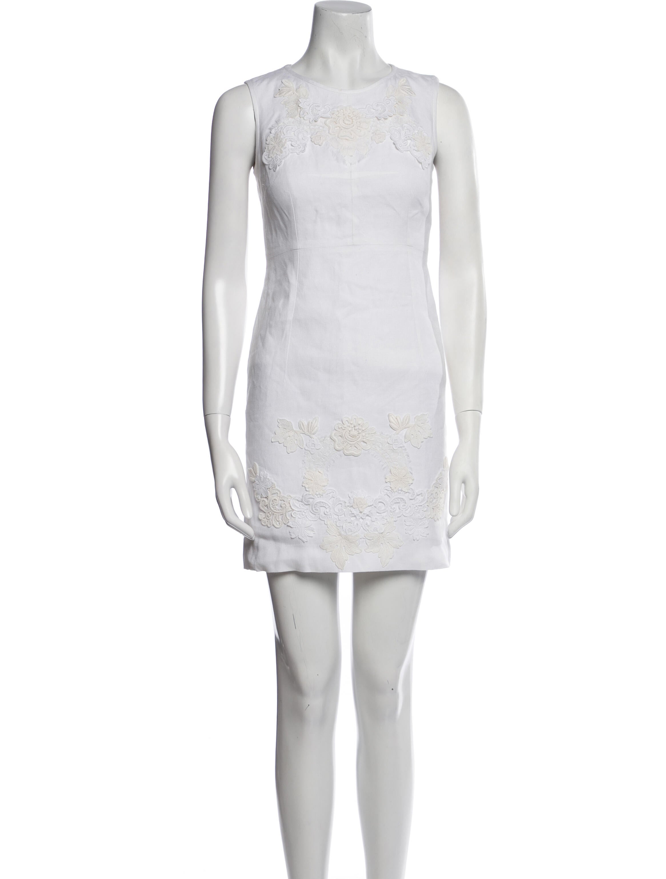 Dolce & Gabbana Crew Neck Mini Dress