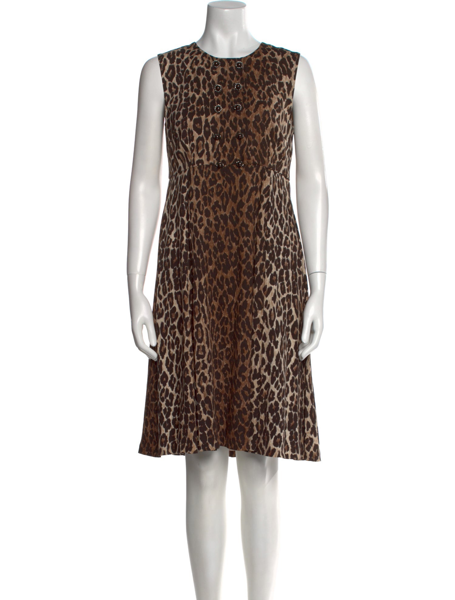 Dolce & Gabbana Animal Print Knee-Length Dress
